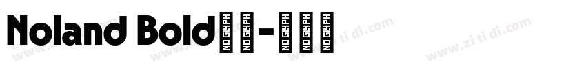 Noland Bold字体字体转换